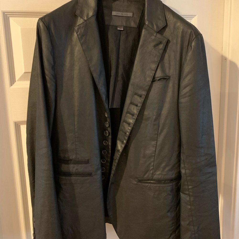 John Varvatos slim black jacket
